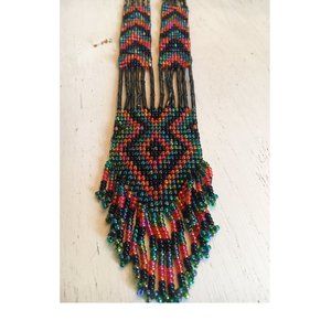 Native American Seed Beaded Necklace